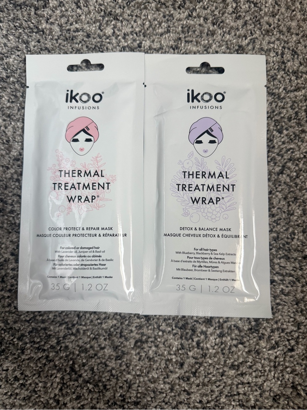 Thermal Treatment Wrap Hair Mask - Pink & Lavender